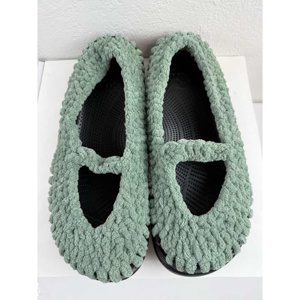 Dawgs Mens Green Fleece Slip On Indoor Outdoor Slippers Clogs Size 11 US 45 EU‎